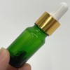 10ml Green Cosmetic Bottle with Oil Dropper 10ml 6ea