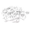 Honbay 50PCS Non-Mark Hook Plastic Hardwall Hanger Plastic Photo Frame