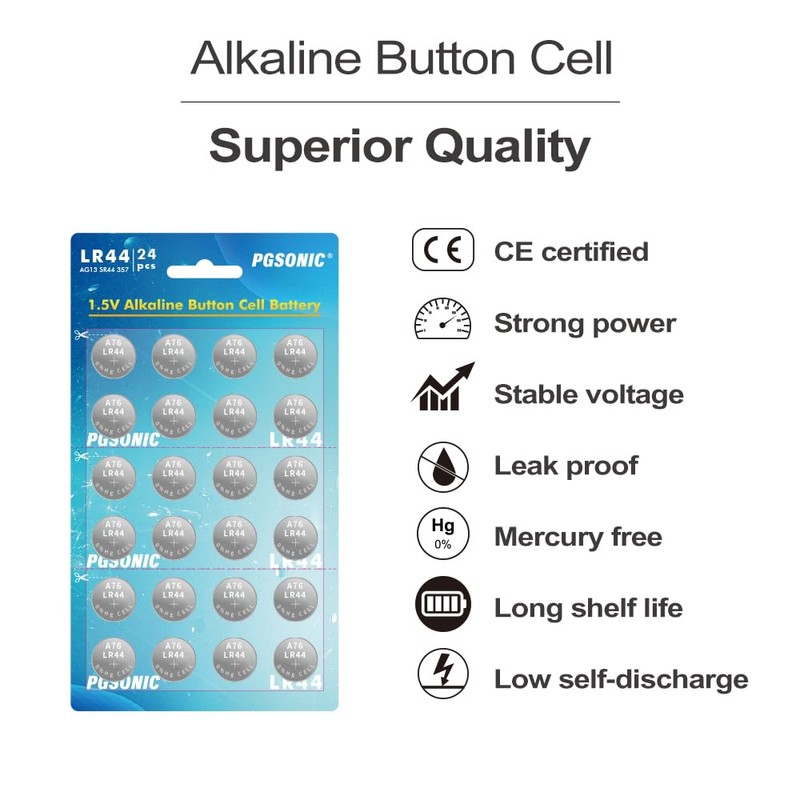 PGSONIC LR44 Battery (24pcs)