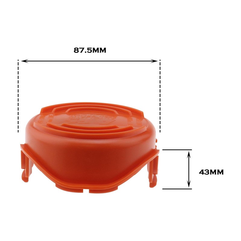 YINETTECH 2PCS String Trimmer Spool Cap Compatible with Black &