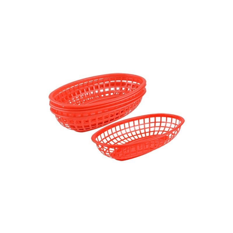 Cooking Concepts Red Deli Baskets (4 pcs- Set of 2)