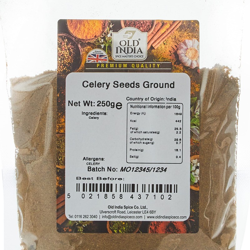 Old India Celery Seeds Ground 250g