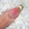 Shy Guava Handmade Nail Tip Magnetic Gradient - Short Oval