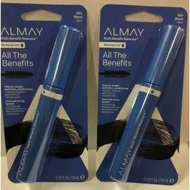 Almay LOT OF 3 Almay Multi-Benefit All the Benefits Waterproof Mascara, 504 Black NEW