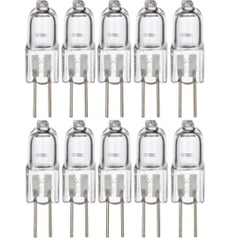 Simba Lighting Halogen G4 T3 20 Watt 280lm Bi-Pin Bulb (10 Pack) 12 Volt A/C or D/C for Accent Lights, Under Cabinet Puck Light, Chandeliers, Track Lighting, 20W 12V 2 Pin JC Warm White 2700K Dimmable