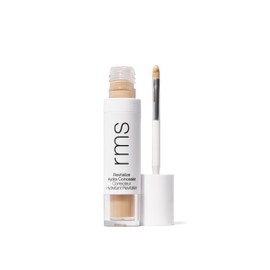 RMS Beauty Revitalize Hydra Concealer, Medium Coverage Hydrating Liquid Complexion Perfector, Skincare-Infused Lightweight and Creaseproof with Built-In Brush Applicator