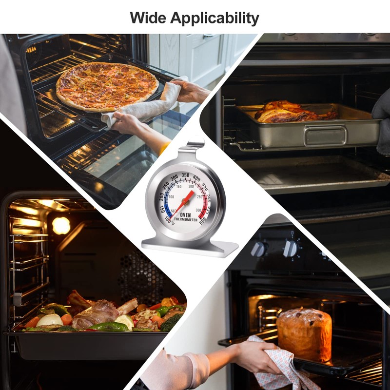 Stainless Steel Oven Thermometer for Fan Oven, Oven Temperature Gauge
