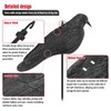 VicBre 6 PCS Crow Decoys Half Shell with Plastic Stake