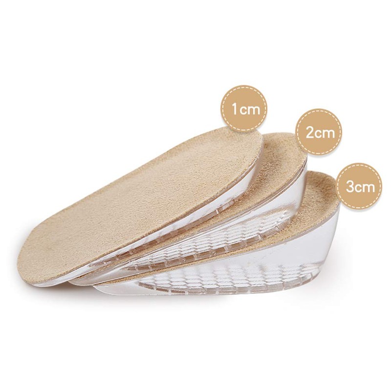 BESTOYARD 1 cm Invisible Height Increase Insoles Half Insoles for