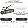 8pcs 12V Sync Ultra Slim 12-LED Surface Mount Flashing Strobe