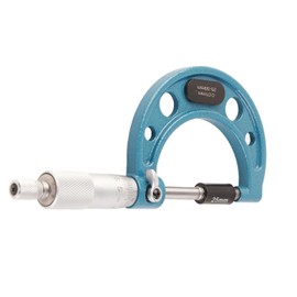 External Micrometer Stainless Steel High Accuracy Outside Micrometer Thickness Gauge with Key 0.01 mm External Micrometer Tool for Precise Measuring of Material Thicknesses (25-50 mm)