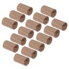 15pcs Essential Oil Car Diffuser Round Shape Simple Compact Walnut