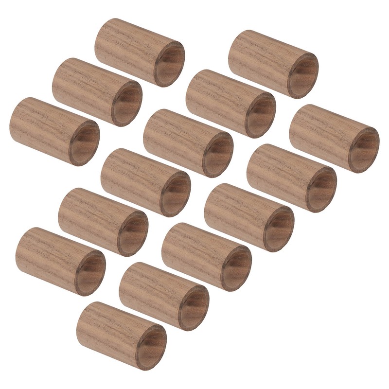 15pcs Essential Oil Car Diffuser Round Shape Simple Compact Walnut