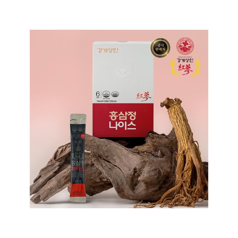 강개상인 홍삼 나이스(10ml x 30포) 6년근 농축액 스틱형 한 포
