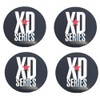 4 Pack KMC XD Monster 778 Black Cap Replacement Sticker