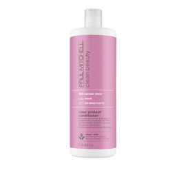 Paul Mitchell Clean Beauty Color Protect Conditioner, Replenishes, Extends Color Vibrancy, For Color-Treated Hair, 33.8 fl. oz.