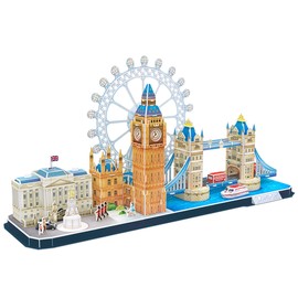 Model Kit Adult Tower of London Bridge | 3D Puzzle | 3D Puzzle Adults | Adult Construction Kit | 157 Pieces | 240 Minutes Assembly Time | 3D Puzzle Children
