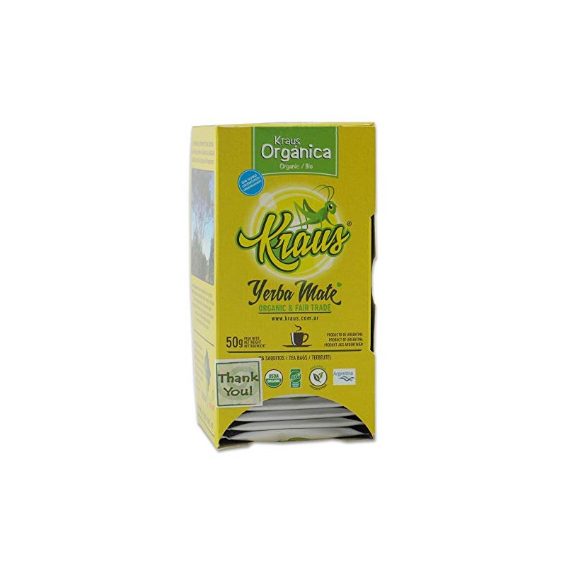 Organic Yerba Mate Kraus Teabags x 25