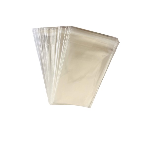 Keep Fresh Bags Resealable Crystal Clear Cello Lip and Tape Bags 1.2 Mil, 9" W x 12" L, 100 Count