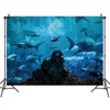 MHLSWY 7x5FT Shark Under The Sea World Photo Backdrop Aquarium