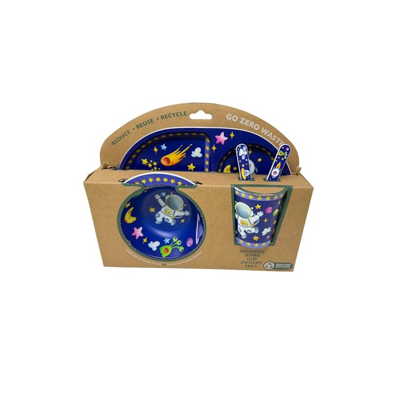 Childrens Dinner Set 4 Piece Dinner Set Bowl, Fork, Spoon,