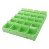 Estee Medical Medication Tray for 20 People, PT-20G (Green/Green)