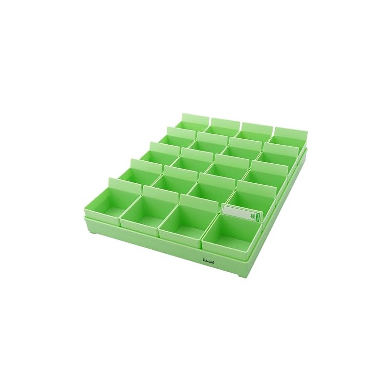 Estee Medical Medication Tray for 20 People, PT-20G (Green/Green)