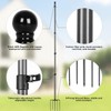 Msnaile 12 FT Carbon Fiber Flag Pole for Outside House