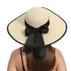 RVROVIC Women's Floppy Straw Sun Hat Foldable Summer Beach Hat