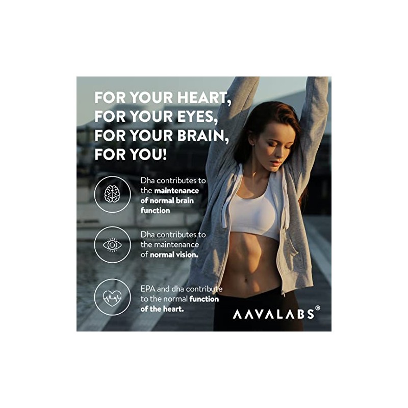 AAVALABS Omega 3 Fish Oil 2000mg per Daily dose (2