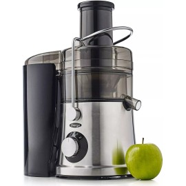 Omega C2100S High Juicer with Extra Large Three-Inch Chute, Silver
