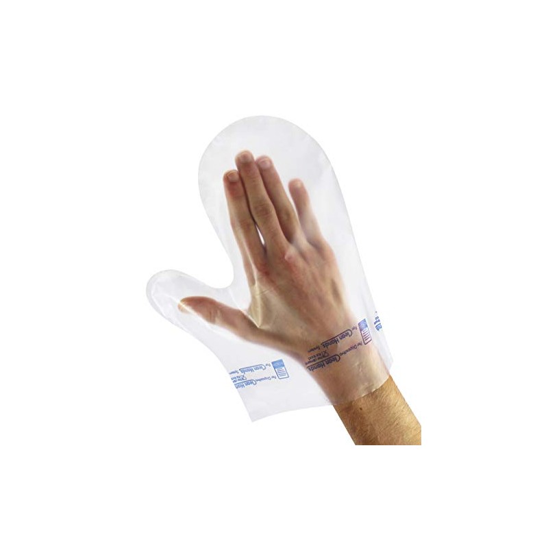Papstar PE Fäustling Handschuhe ''Clean Hands'' (100 Stück)