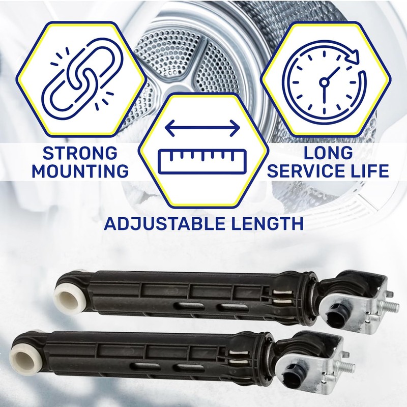 2 Pieces Shock Absorber for Washing Machine 100N Hole Spacing