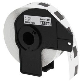 Compatible DK-11219 12mm Round White Thermal Standard Address Labels Compatible with Brother QL-500 550 570 700 710W 720NW 800 810W 820NWB 1050 1100 1110NWB Printers