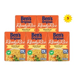 Ben's Original Ready Flavored Rice Pilaf 8.8 Ounce x 5 Pouches