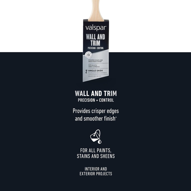 Valspar® Wall and Trim Precision and Control Short Angle Brush,
