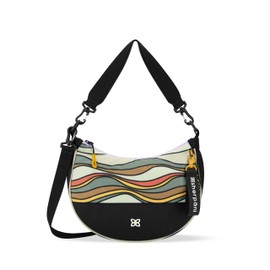 Sherpani Mina, Medium Nylon Crescent Bag, Lightweight Half Moon Crossbody Bags, Fashionable Shoulder Bag, Travel Handbag for Women, RFID Protection (Ventura '73)