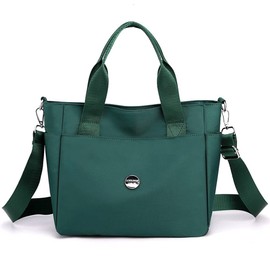 Small Nylon Cross Body Bag Purses for Women Tote Satchel Waterproof Crossbody Handbags Cute Green Purse with Zipper Multi Pocket Messenger Women's Shoulder Bag Crossover Ladies Casual Hand Bags Trendy