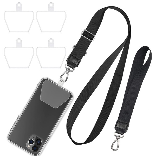 SHANSHUI Phone Lanyard, 4 Durable Pads Universal Cell Phone Neck