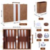 RERIVER Backgammon Set 2 Players Classic Backgammon Sets for Adults
