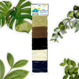 Zelvyn Eco-Friendly Natural Cotton Braiding Cord - 5 Colors - Versatile Crafting Suppli