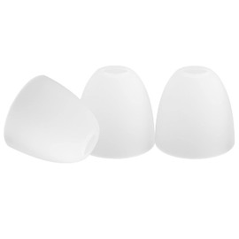 Anmire 3 Pack Frosted Glass Shade, Bell Shaped Light Fixture Replacement Globe or Cover with 1-5/8-Inch Fitter for Chandelier Wall Sconce Pendant Light, G0030