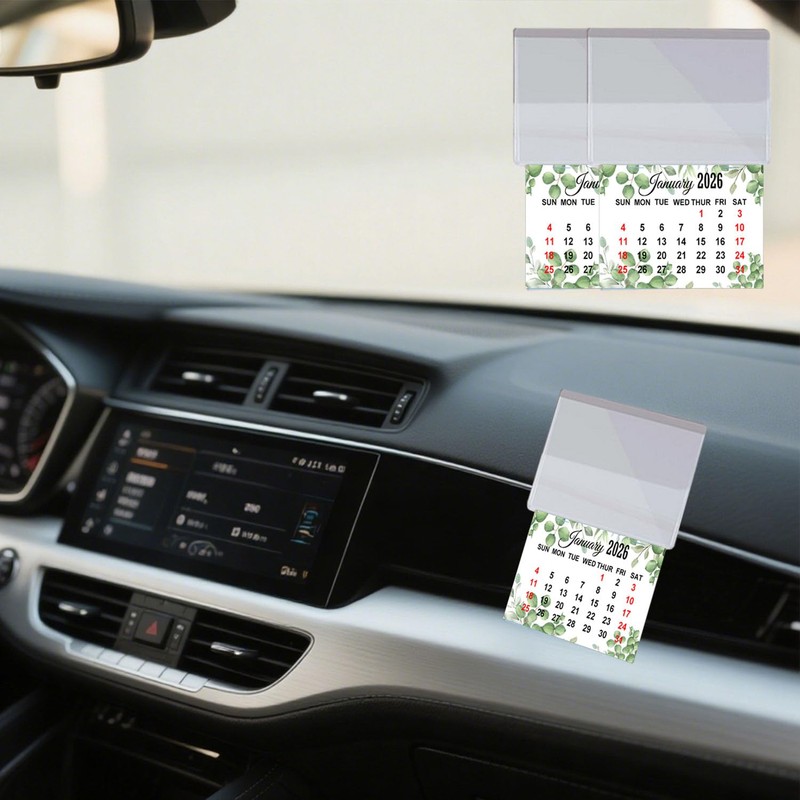 2026 Peel and Stick Calendar Stickers Hanging Mini Calendar Card