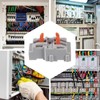 15PCS Lever Wire Connectors,Quick Connectors Push-in, 1 in 2 Out/