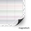 Younikat Girl’s School Timetable, DIN A4, Wipeable and Re-Writable, pink