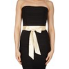 BlackButterfly Bridal Wedding Bridesmaid Satin Sash Belt (Champagne, 5 CM