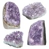 dssmboom Natural Amethyst Crystal Cluster Sample for Meditation Chakra Balancing,