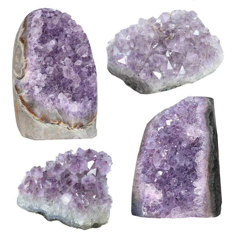 dssmboom Natural Amethyst Crystal Cluster Sample for Meditation Chakra Balancing,