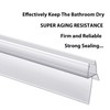 2-Pack Butecare Frameless Shower Door Bottom Seal with Long Sweep