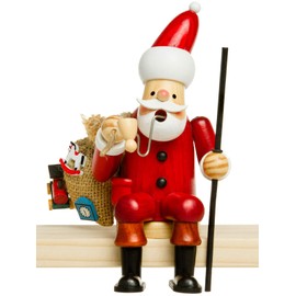 SIKORA RM-A Wooden Smoker Edge Stool Height 16.5 cm Various Designs Height Approx. 16.5 cm Colour / Model: A01 Edge Stool Red Santa Claus